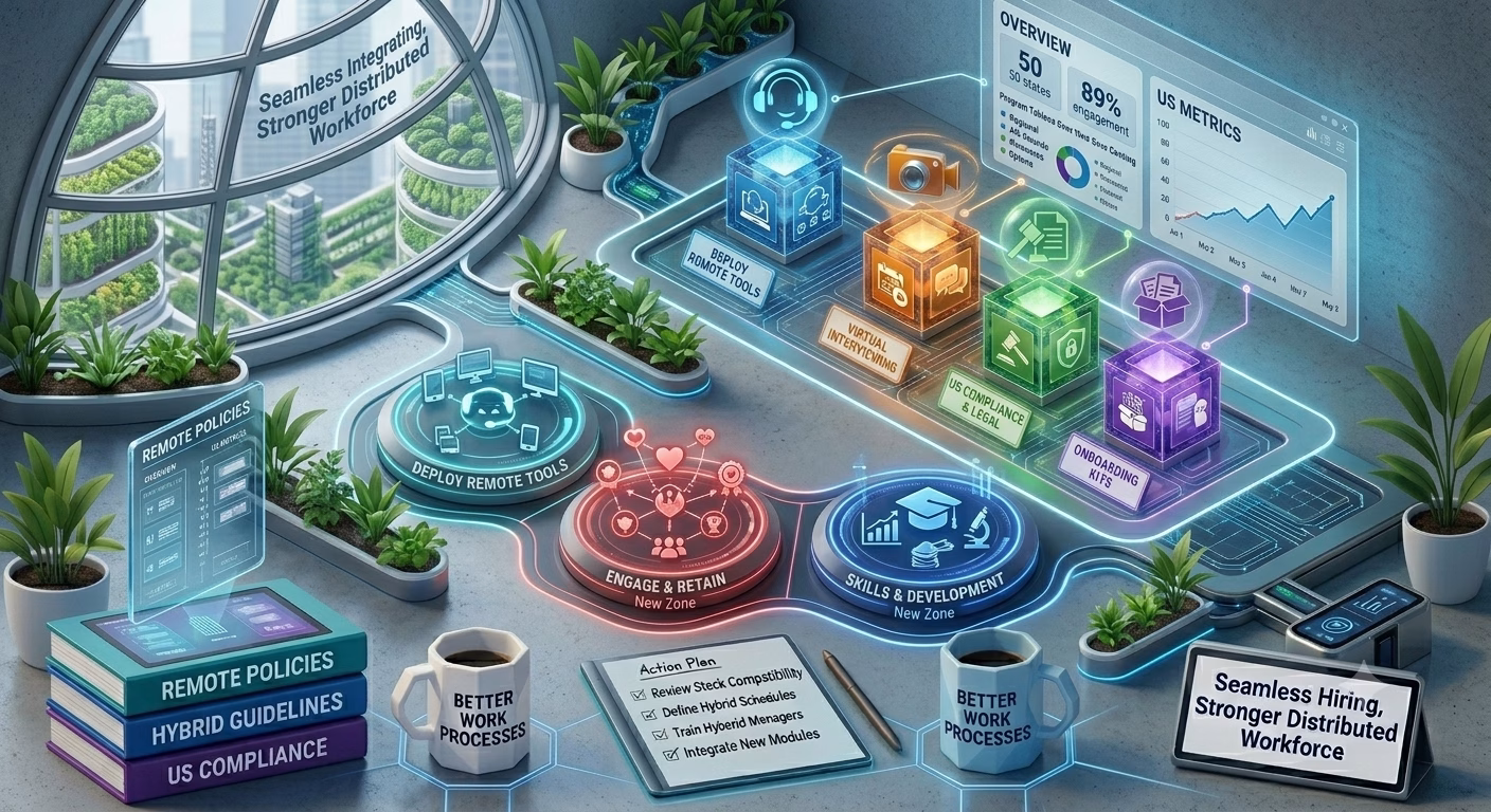HR technology stack integration in modern office
