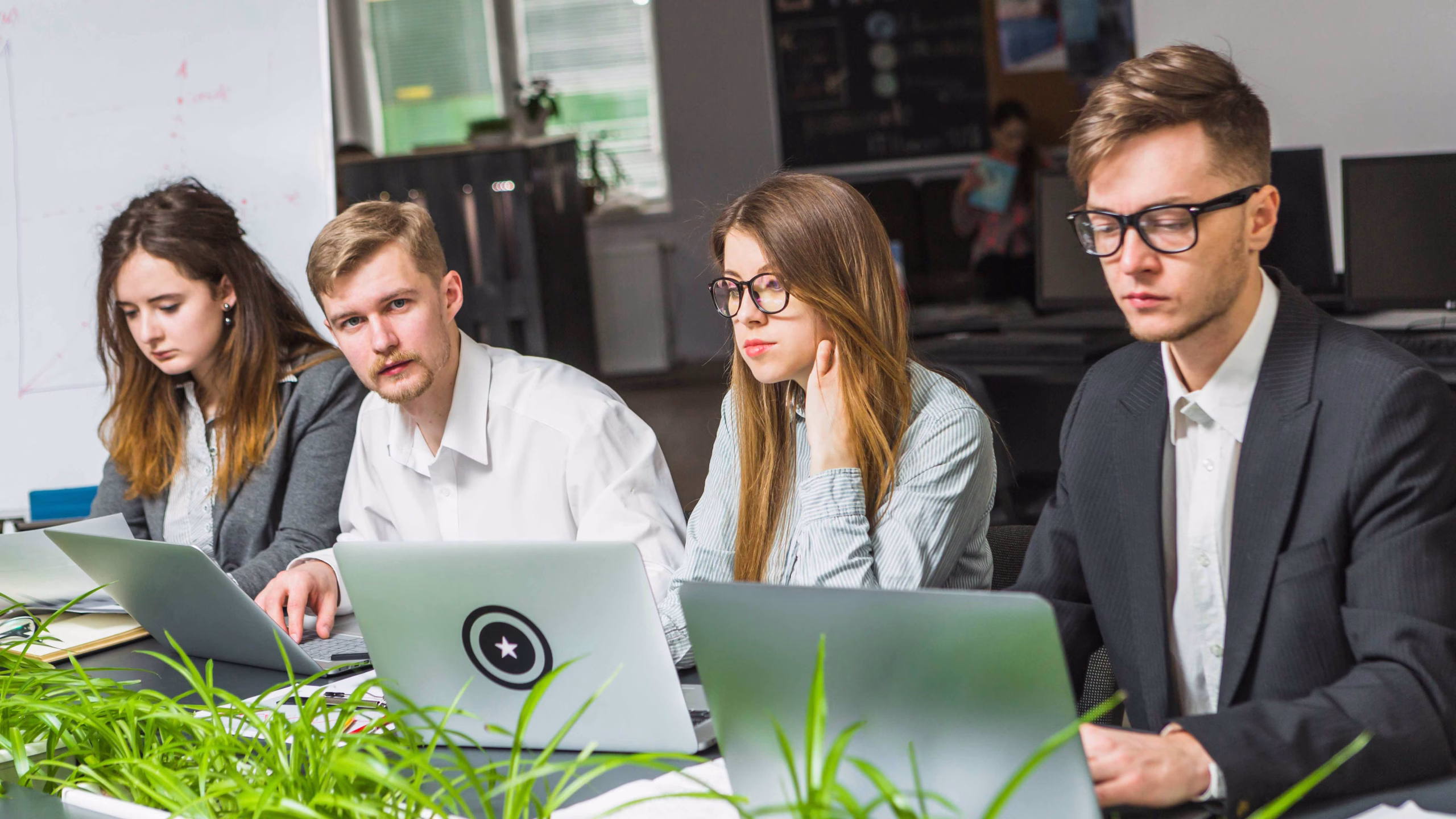 Modern corporate office using integrated HR recruiting tools